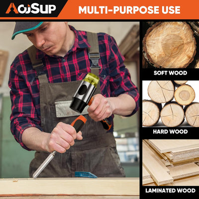 AojSup Profi Stechbeitel Set für Holz, Stechbeitel Set enthält 4x Stechbeitel (6mm, 12mm,19mm, 25mm)