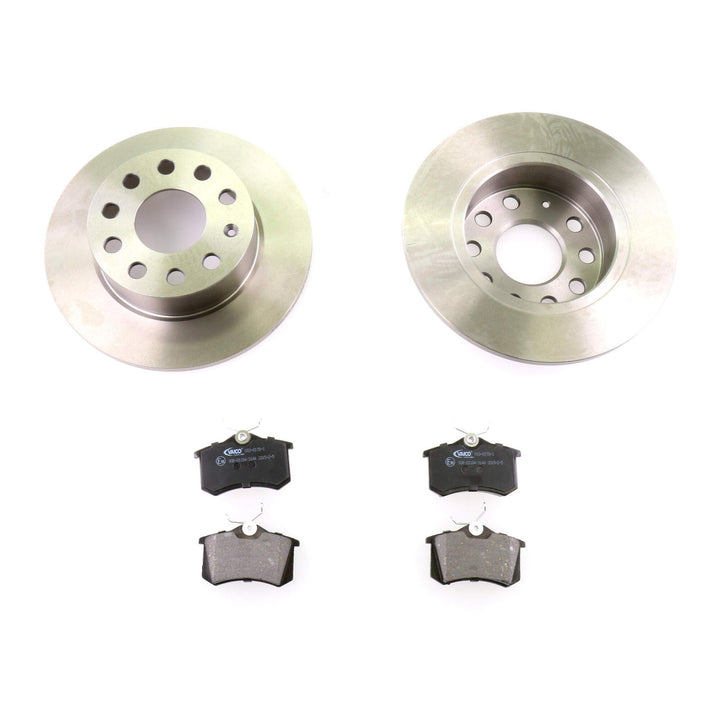 Bremsscheibensatz Beläge Klötze HA passend für AUDI A3 253mm HINTEN Voll