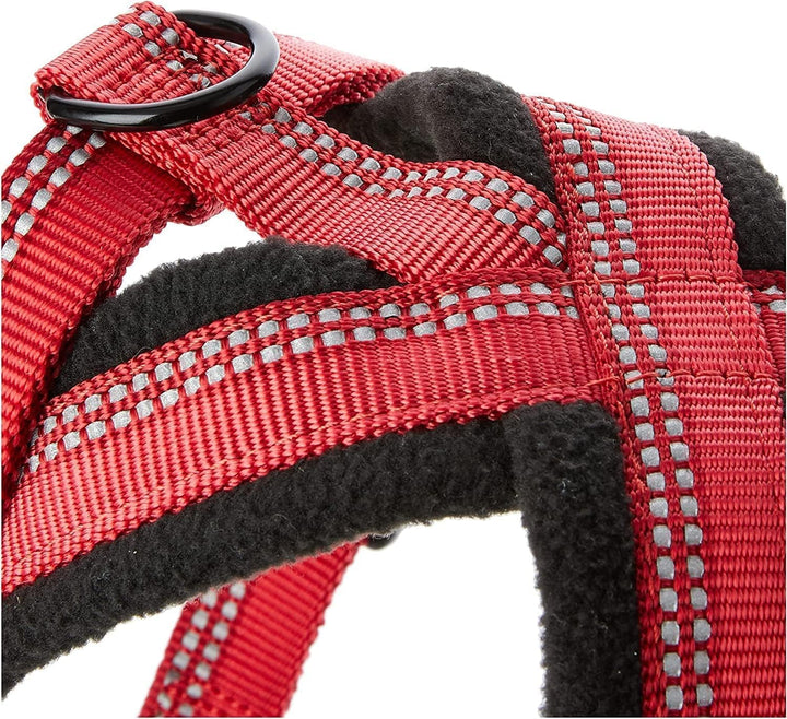 HALTI Comfy Hundegeschirr - Fleecefutter mit 3M-Reflektorgewebe, Befestigung vorne und hinten für zu