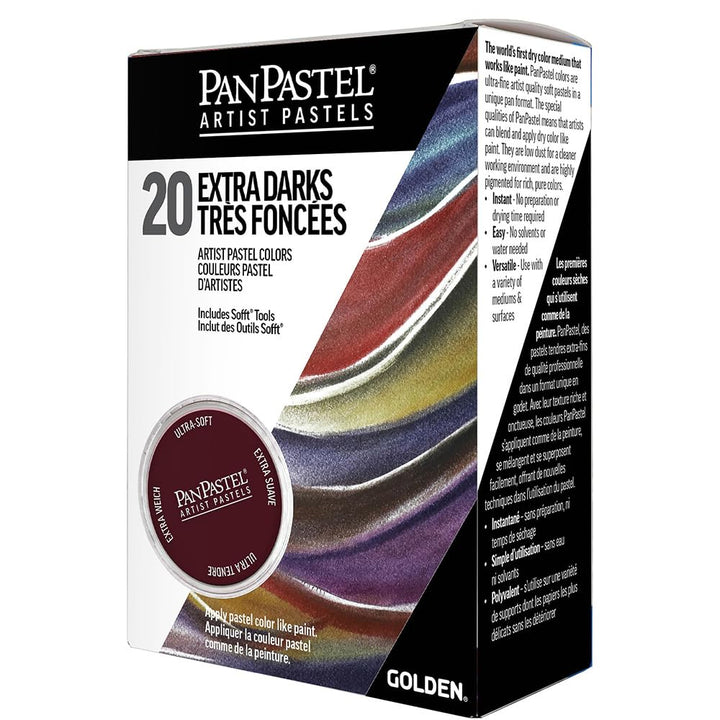 PanPastel Pastelle-Set mit 20 Farben, extra dunkle Schattierungen