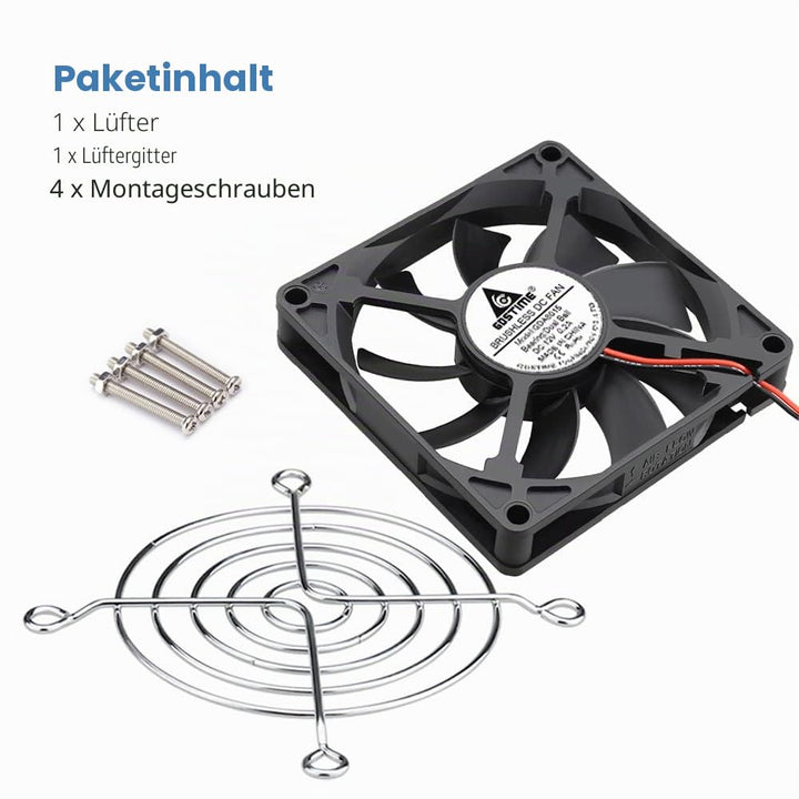 GDSTIME 80mm Lüfter 80mm Computerlüfter 80 x 15mm PC Lüfter Dual Kugellager 8CM Gehäuselüfter 12V Lü