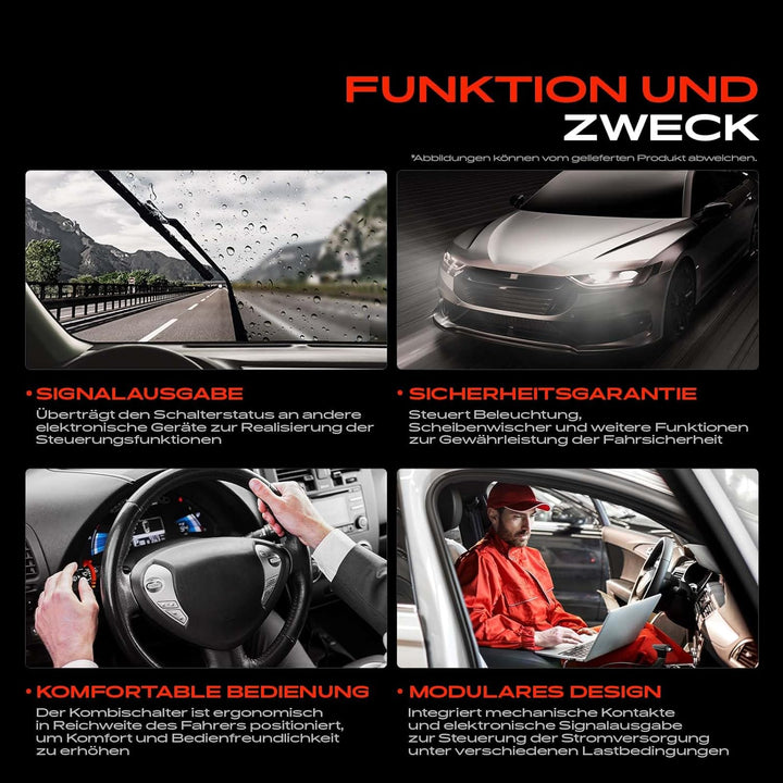 Frankberg Kombischalter Lenkstockschalter Vorne Kompatibel mit Fiesta IV JA JB Fiesta J3 J5 JV Puma