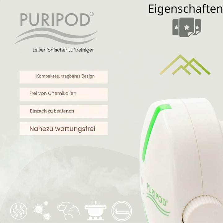 BEST DIRECT Puripod ® Purifier Geruchsneutralisierer Raumluftreiniger und Ionisator Saubere Elektris