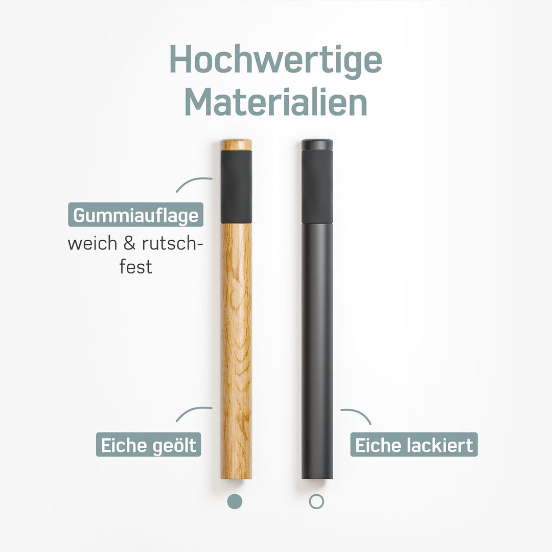Borgen Fahrrad Wandhalterung Holz mit 20 kg Tragkraft - stabile Fahrradhalterung Wand für Rennrad, M