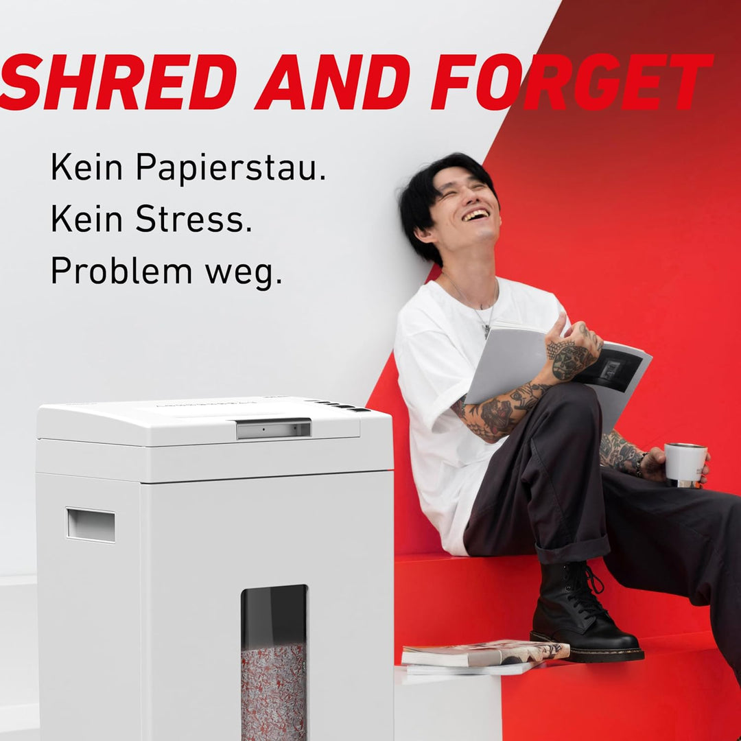 Autofeed Aktenvernichter IDEAL Shredcat 8291, 150 Blatt Papierstapel mit automatischem Einzug schred