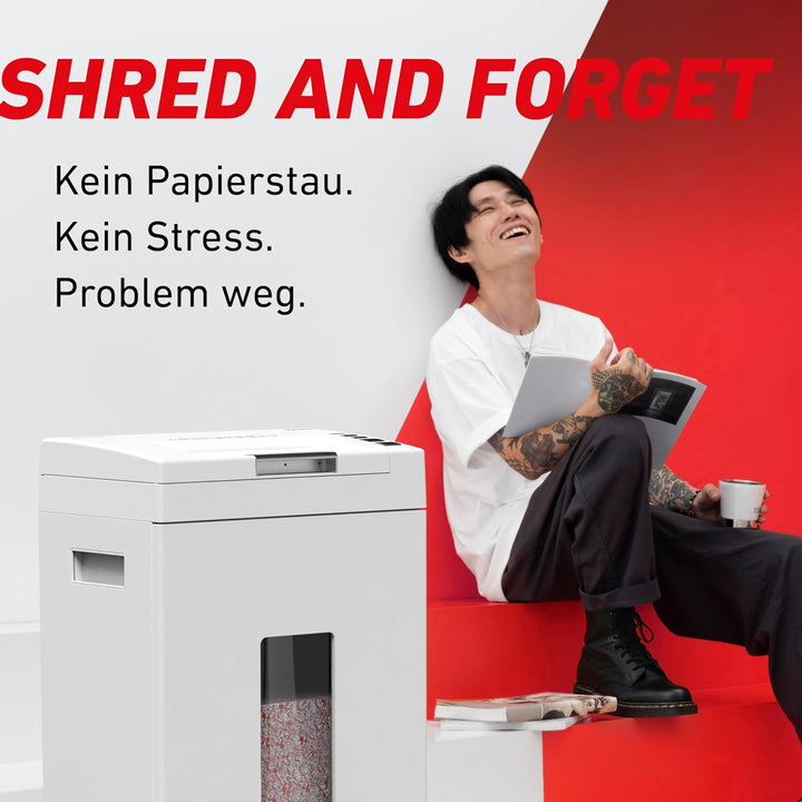 Autofeed Aktenvernichter IDEAL Shredcat 8291, 150 Blatt Papierstapel mit automatischem Einzug schred