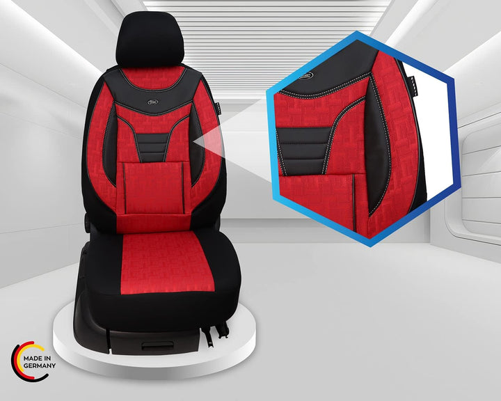 BREMER SITZBEZÜGE Mass Auto Schonbezüge kompatibel mit VW T-Cross Fahrer & Beifahrer Set ab 2019 / A