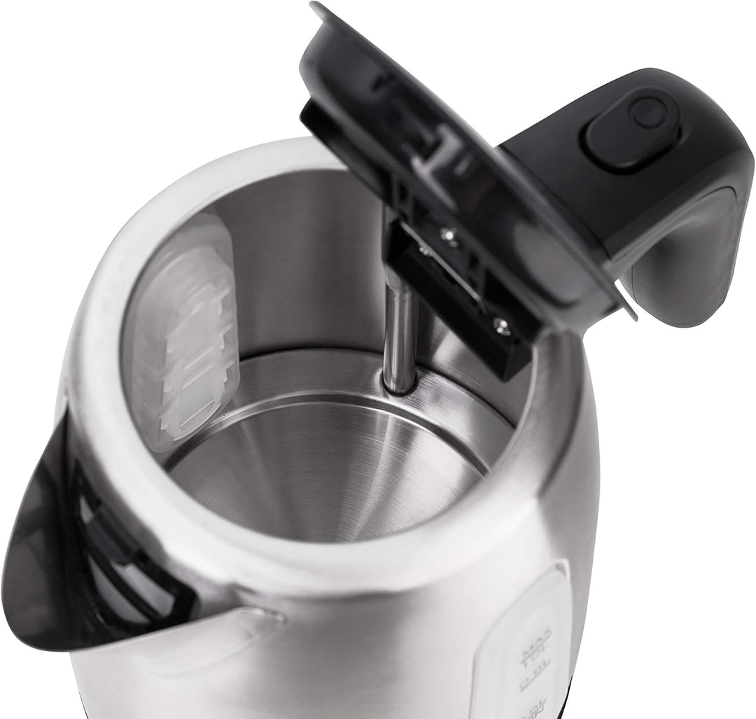 Adler Wasserkocher aus Metall mit einer Kapazität von 1 Liter und 1200 W Leistung AD 1273, 1630, Ede