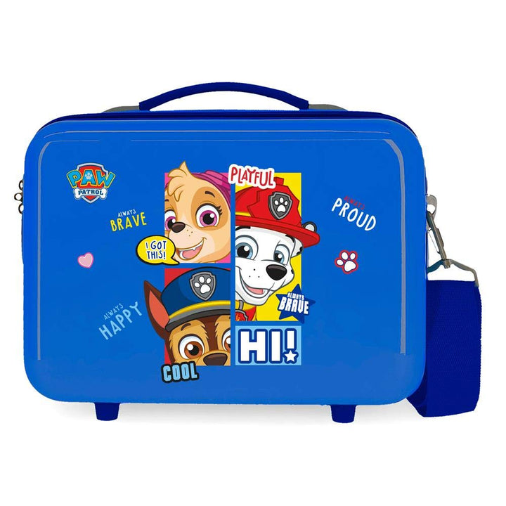 Paw Patrol Be Happy Anpassungsfähiger Schönheitsfall Blau 29x21x15 cms ABS Dunkelblau Makeup Tasche,