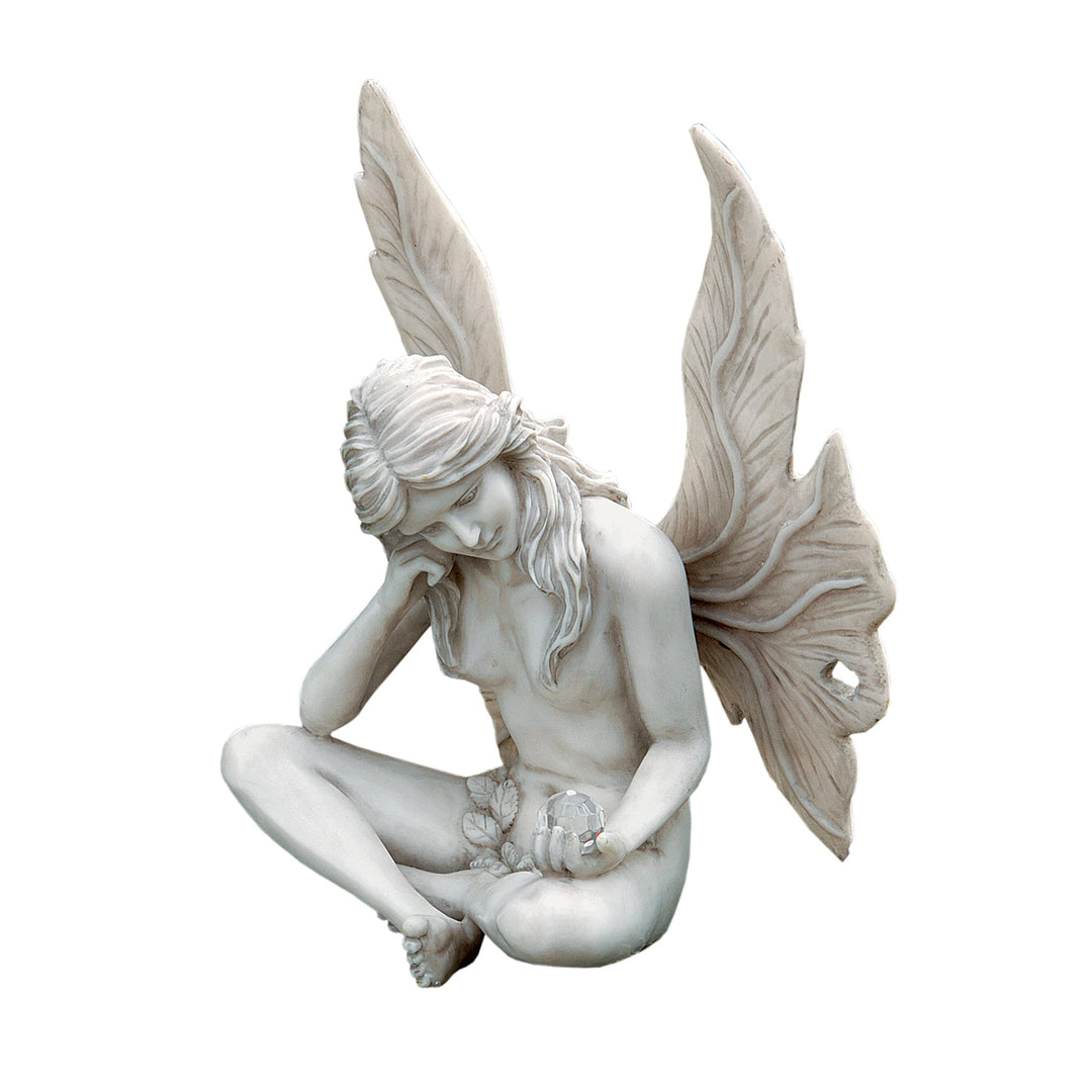 Design Toscano Feenfigur nach "The Secret Garden Fairies", elfenbein, Masse: 15 x 19 x 25,5 cm starr