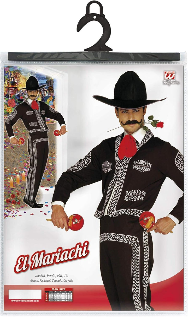 "MARIACHI" (jacket, pants, hat, tie) - (L), L