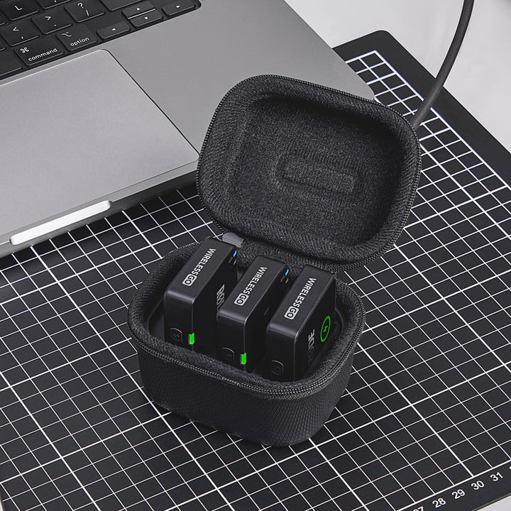 Rode Charge Case + für Wireless GO Gen 3 mit keepdrum Mikrofasertuch