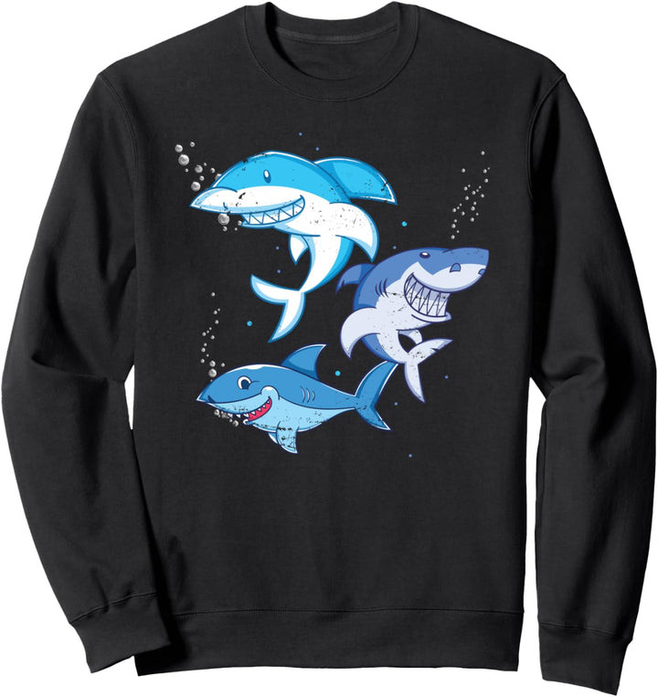 Niedliches Kinder Geschenk Meeresbewohner Hai Sweatshirt