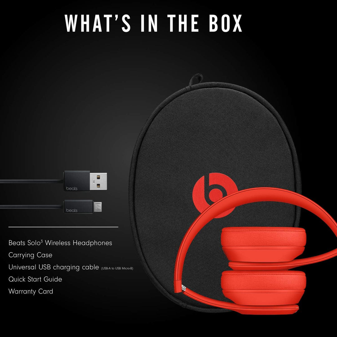 Beats Solo3 Wireless Kopfhörer - Rot Red, Red
