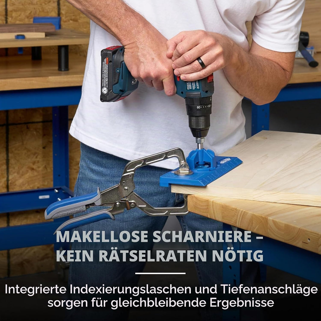 Kreg Tool Company KHI-HINGE Concealed Hinge Jig by Kreg Tool Verdeckte Scharniervorrichtung, Verdeck