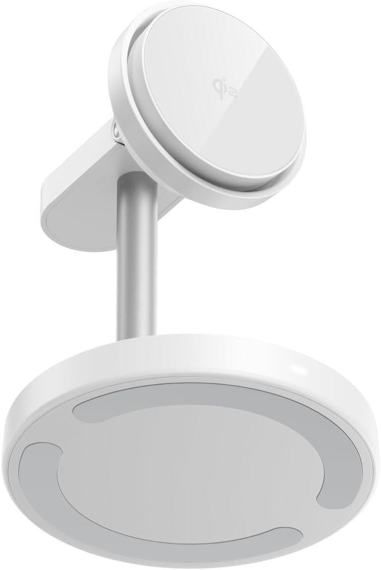 EcoFlow 3 in 1 Qi2 Magsafe Apple Ladestation mit Verstellbarer Ständer, Kabellose iPhone Ladestation