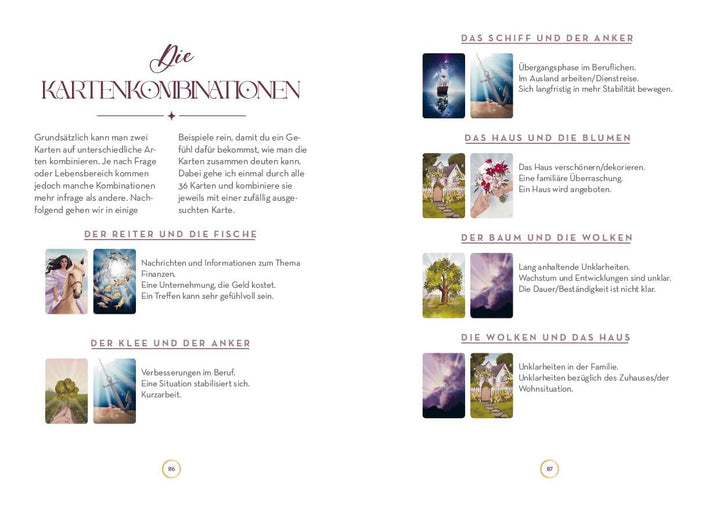 Lenormand-Kartenset: Seelenreise Lenormand: 36 kunstvoll illustrierte Wahrsage-Karten mit Begleitbuc