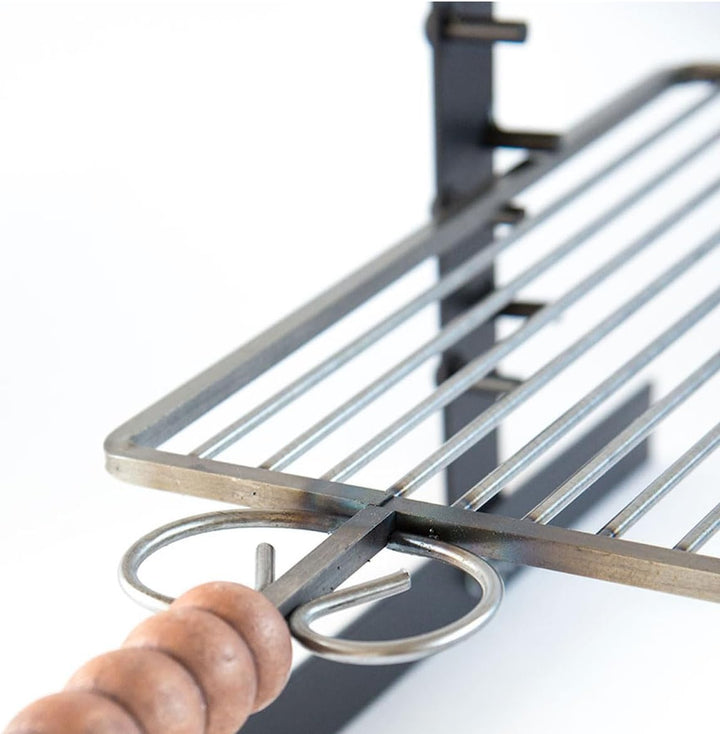 Grillpfanne Grillkorb mit Base Unterstützung und Höhe verstellbar cm 40 x 37