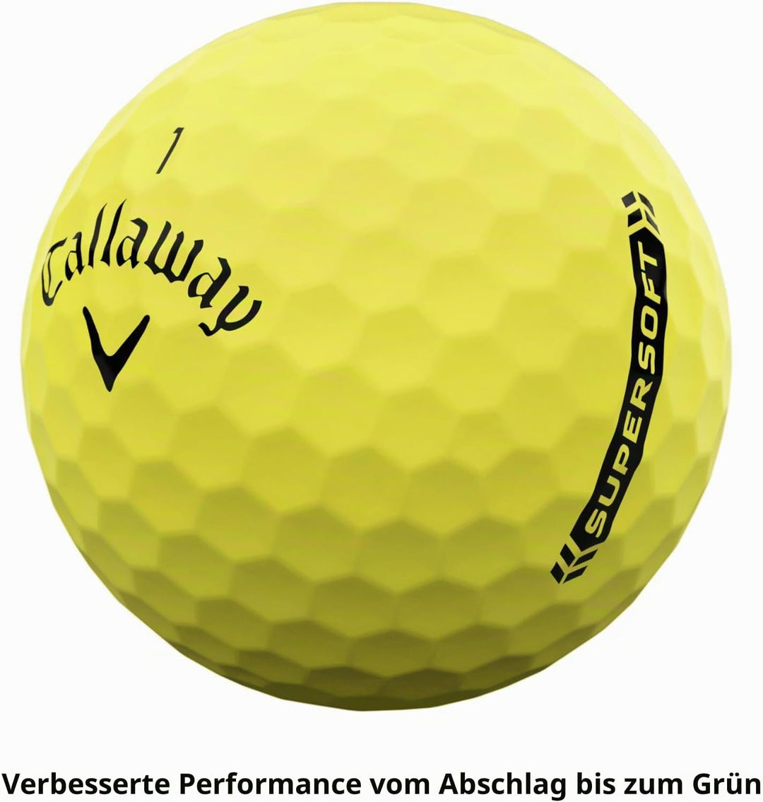 Callaway Supersoft Golfbälle 2023 Gelb, Gelb