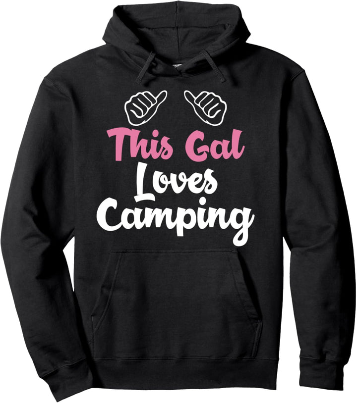 Dieses Mädel liebt Camping lustigste Grafik-Design Pullover Hoodie