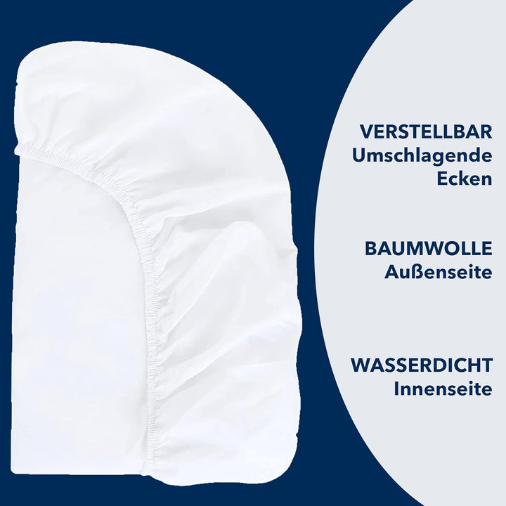 Matratzenschoner 50x89-100% Wasserdicht – kompatibel mit Babybay Maxi, Boxspring, Comfort und Comfor