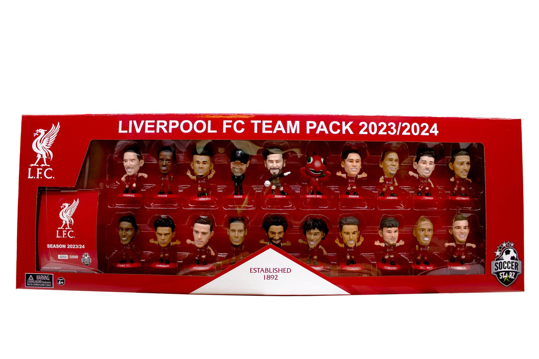 SoccerStarz Liverpool 20 Piece Team Pack Mini-Fussballfigur, rot, S