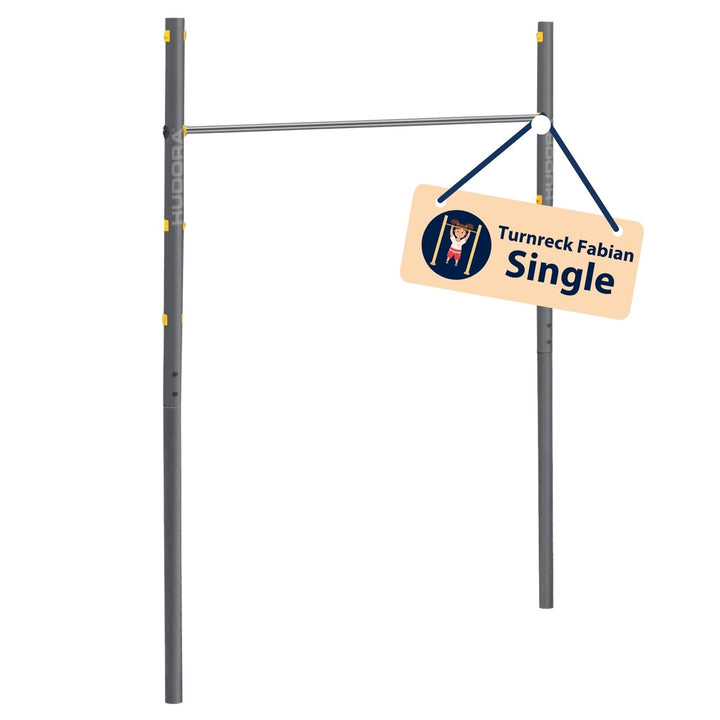 HUDORA Turnreck Fabian Standard/Pro - einfache/doppelte Turnstange für Kinder & Erwachsene - 4-fach