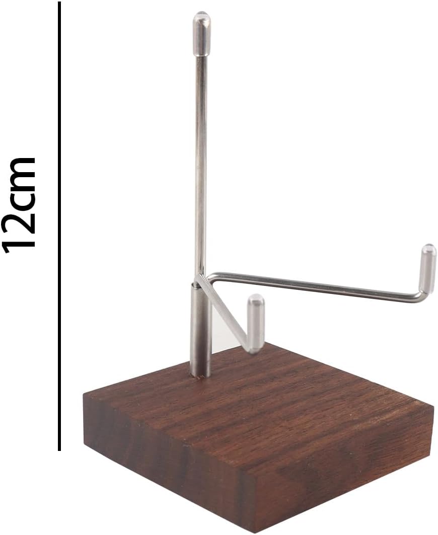 4 Stück Verstellbarer Steinständer Mit Holzsockel, Metallkristallständer Für Die Steinsammlung, Mine