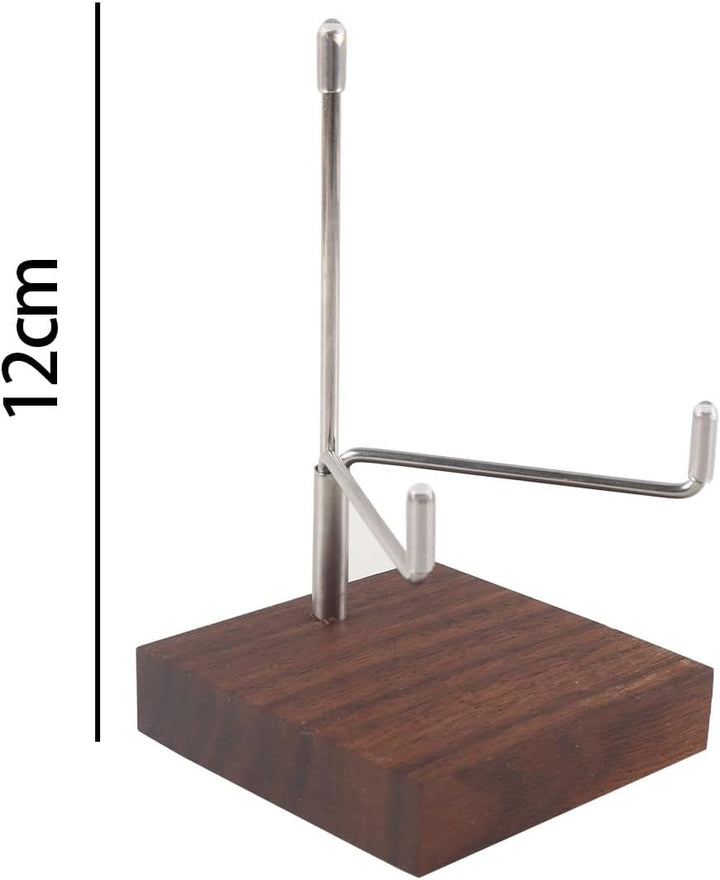 4 Stück Verstellbarer Steinständer Mit Holzsockel, Metallkristallständer Für Die Steinsammlung, Mine