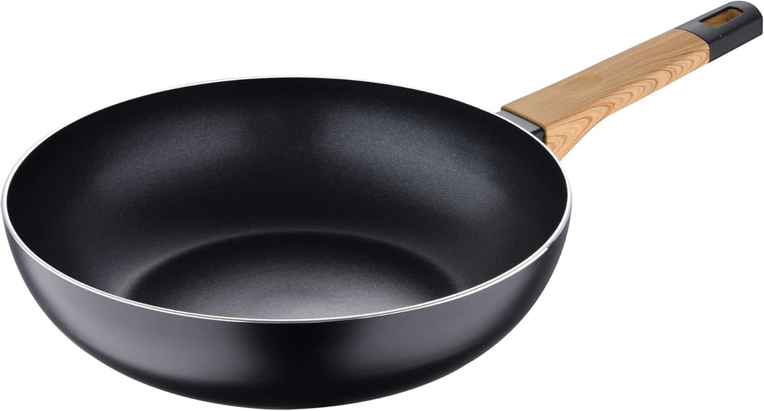 BERGNER BG-34627-BK Earth Black Keine Stickpfanne, Aluminium, 1 Liter, schwarz 28 X 7,5 cm, 28 X 7,5