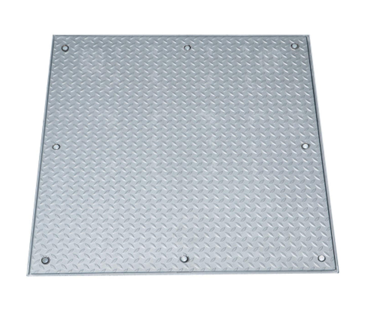 Schachtabdeckung A15 Schachtdeckel, Edelstahl, Tränenblech Aufbauhöhe 60 mm (300 mm x 300 mm) 300 x