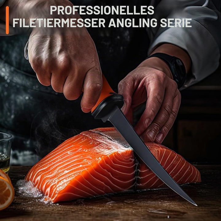 Golden Bird Filetiermesser Fisch 16,5cm Fischmesser 5Cr15mov Filitiermesser scharf Fisch Full Tang A