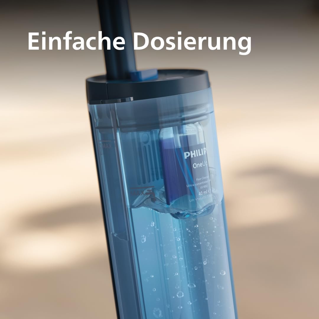 Philips OneUp Bodenreiniger Doppelpack – Optimiert elektrischen Wischmopp, präzise Dosierung, hochko