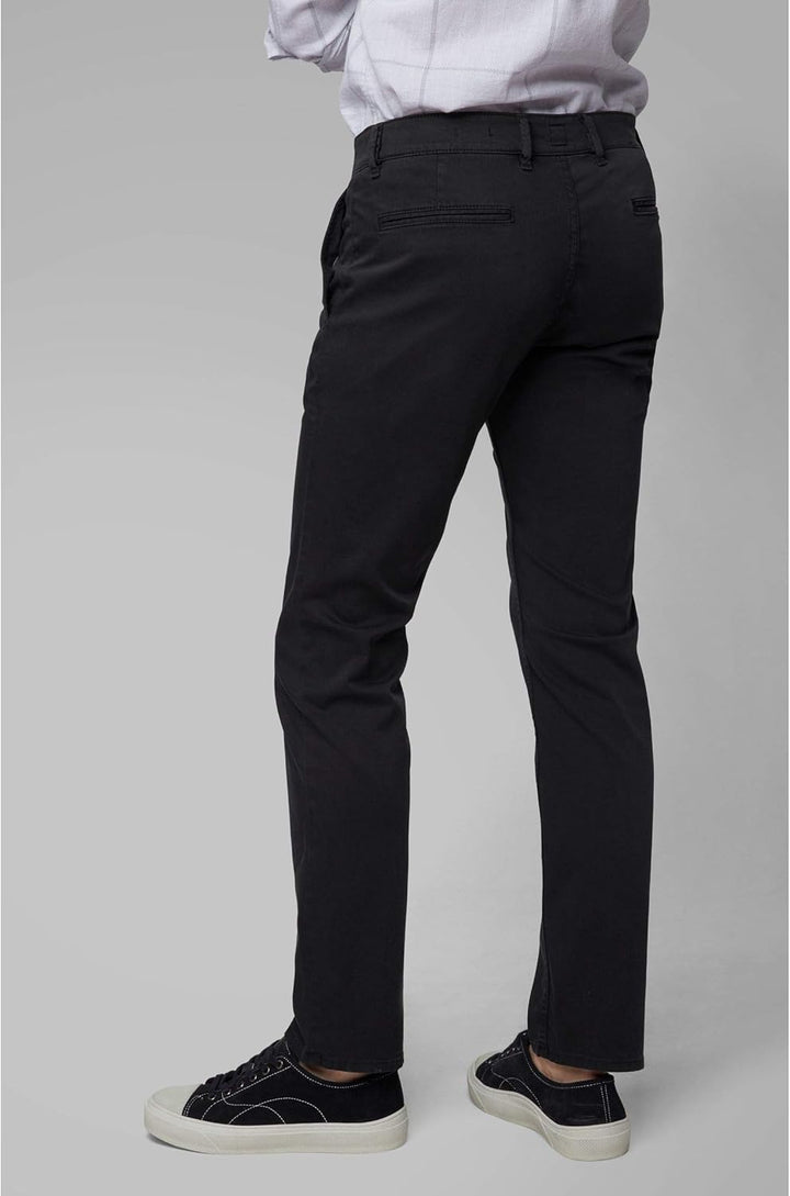BOSS Herren Schino-Slim D Slim-Fit Hose aus elastischem Baumwoll-Satin 34 Black001, 34 Black001