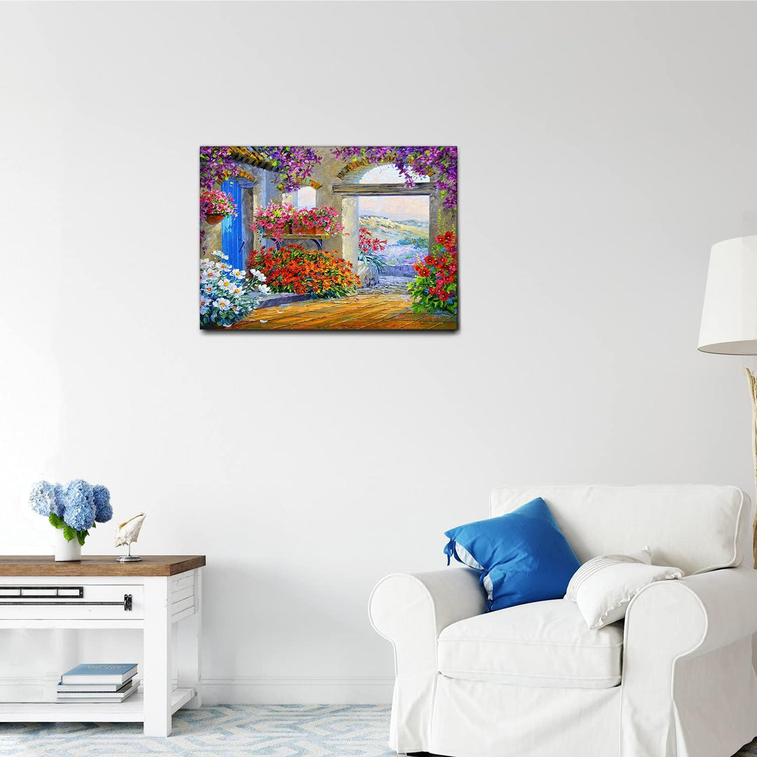 Giallobus - Gemälde - Mikki Senkarik - Morgenlied - Leinwand - 70x50 - Bereit zum Aufhängen - Modern