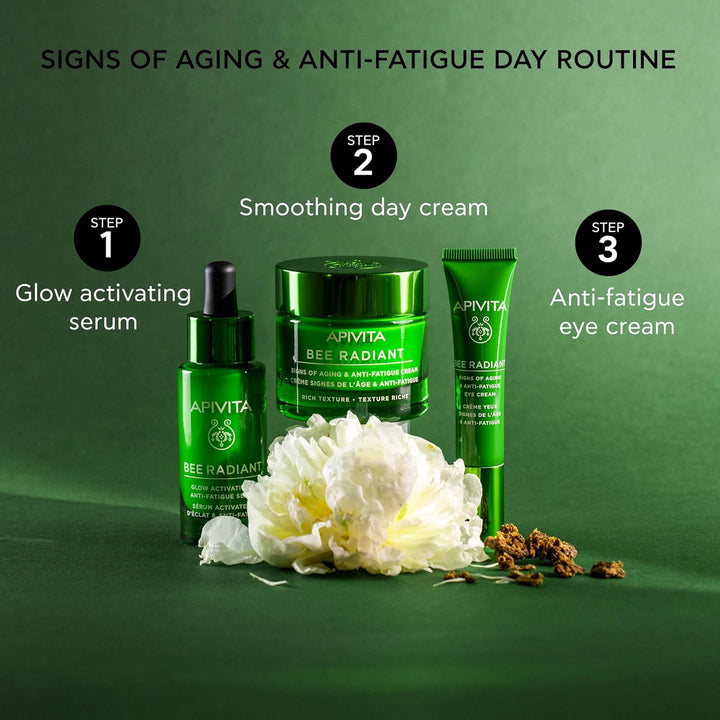 Apivita, Bee Radiant Signs of Aging & Anti-Fatigue Cream Rich Texture, 50 ml.