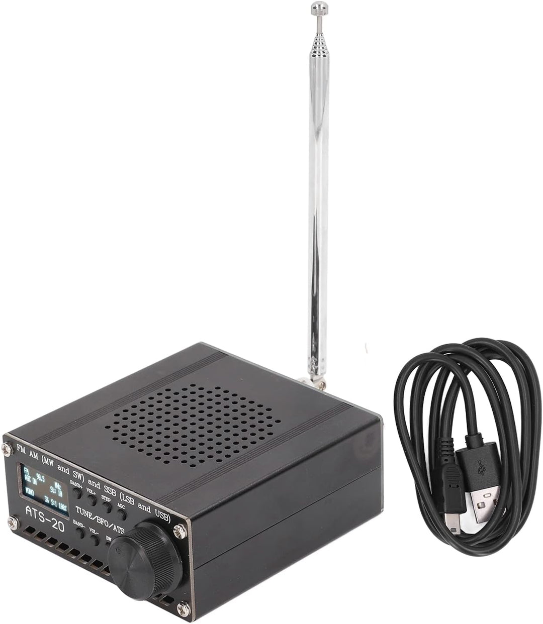 ATS 20 SI4732 Vollband-Funkempfänger Radios Kurzwellenempfänger AM FM MW SW SSB LSB USB-Scanner Trag