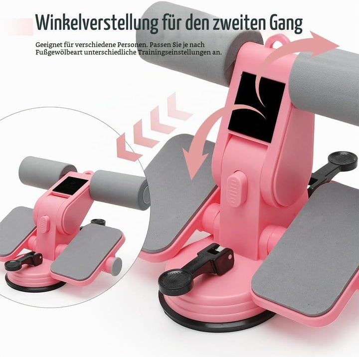 RANJIMA Tragbare Sit Up Bar, Bauchtrainer für Zuhause, Selbstsaugung Sit Up Trainingsgeräte Bodybuil