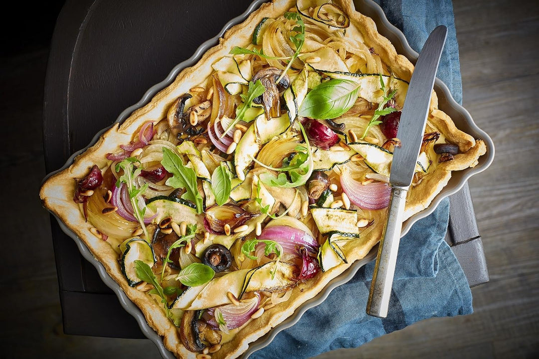 Taartvorm diep rechthoek 2.40 Ltr Emile Henry 6038-79 Fusain Dunkelgrau, Dunkelgrau