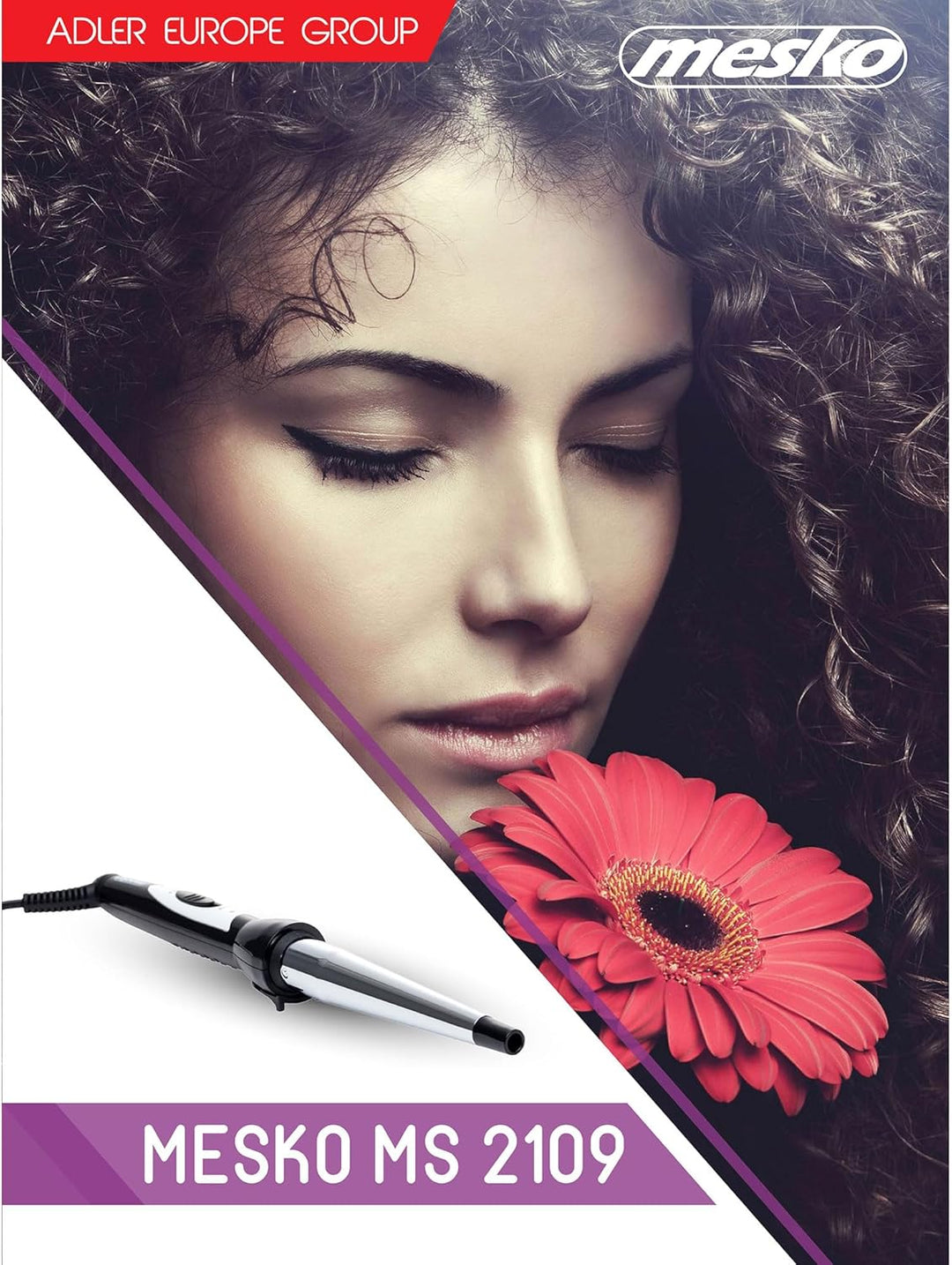 Mesko MS2109 Lockenstab, Professioneller Konischer Welleneisen für Haare, Kreiert Wellen und Locken,