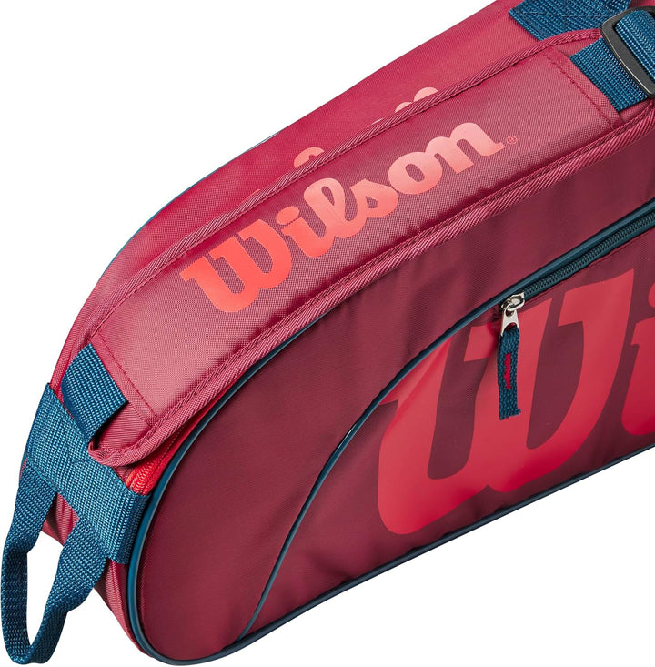 Wilson Junior Tennis Schlägertasche 3 Rot / Infrarot, 3 Rot / Infrarot