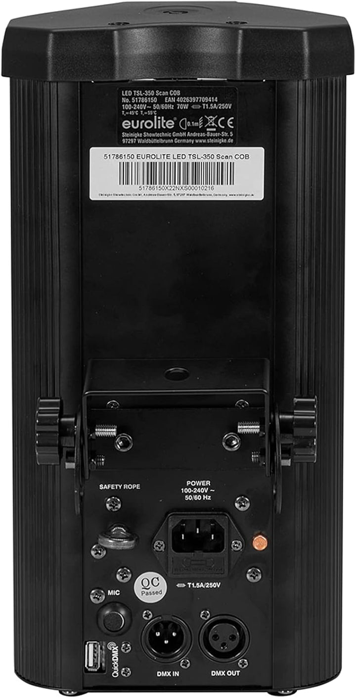 EUROLITE LED TSL-350 Scan COB | Handlicher Scanner mit 60-W-COB-LED, Gobo- und Farbrad
