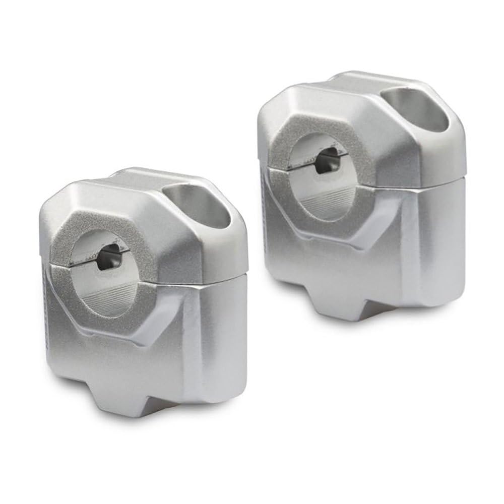 SW-MOTECH Lenkererhöhung RR für 22mm Lenker um 30mm Silber, Unisex, Multipurpose, Ganzjährig, Alumin