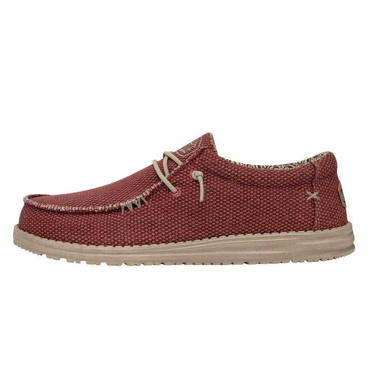 Hey Dude Herren Wally Braided Mokassin, Rot