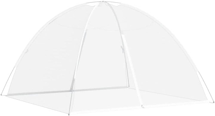 vidaXL Moskito-Netzzelt Mongolisch 220 Mesh Weiss 200x200x135 cm, Moskito Netz, faltbares Moskitonet