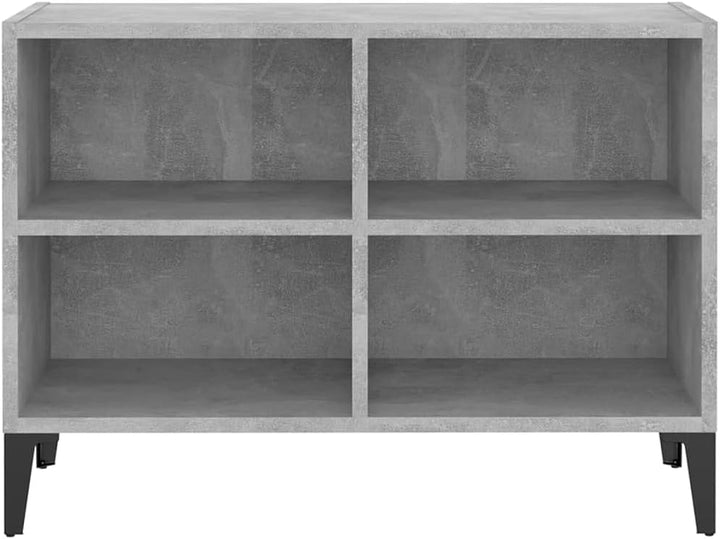 vidaXL TV Schrank mit Metallbeinen 4 Fächern Lowboard Sideboard Fernsehschrank Fernsehtisch TV Möbel