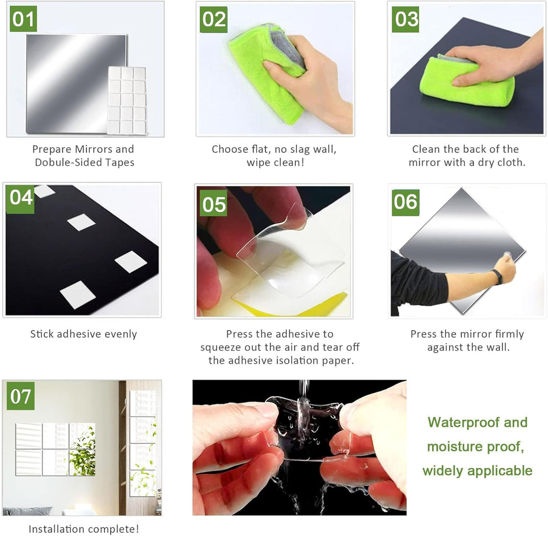Spiegelfliesen Selbstklebend HD Spiegel Glasspiegel Spiegelfliesen Wandspiegel Selbstklebende Fliese