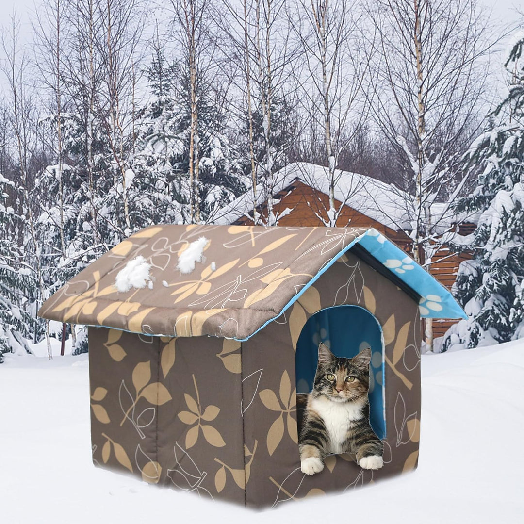 Katzenhaus Für Draussen Winterfest Wasserdicht Und Warm Faltbare Pet Tierheim Für Katzen Mit Abnehmb