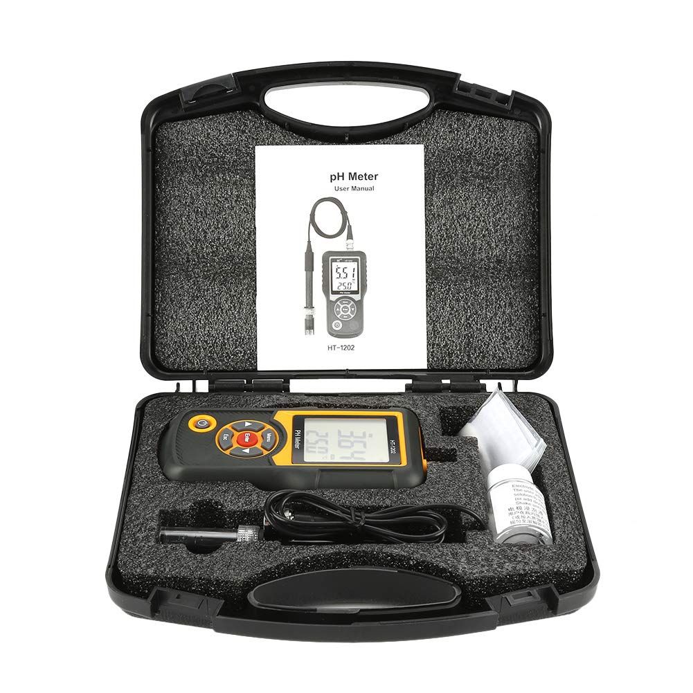 Ht-1202 Hochpräzises Digitales Ph-Meter Wasserqualitätstester Ph-Tester Temperaturmesser 0~14Ph Wass