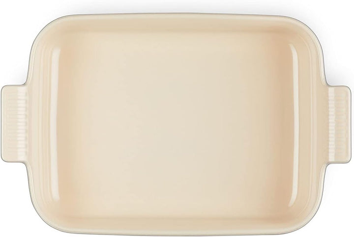 Le Creuset Rechteckige Auflaufform Tradition aus Steinzeug, 32 cm, 2.31 kg, Flint, 71102324440001 Fl